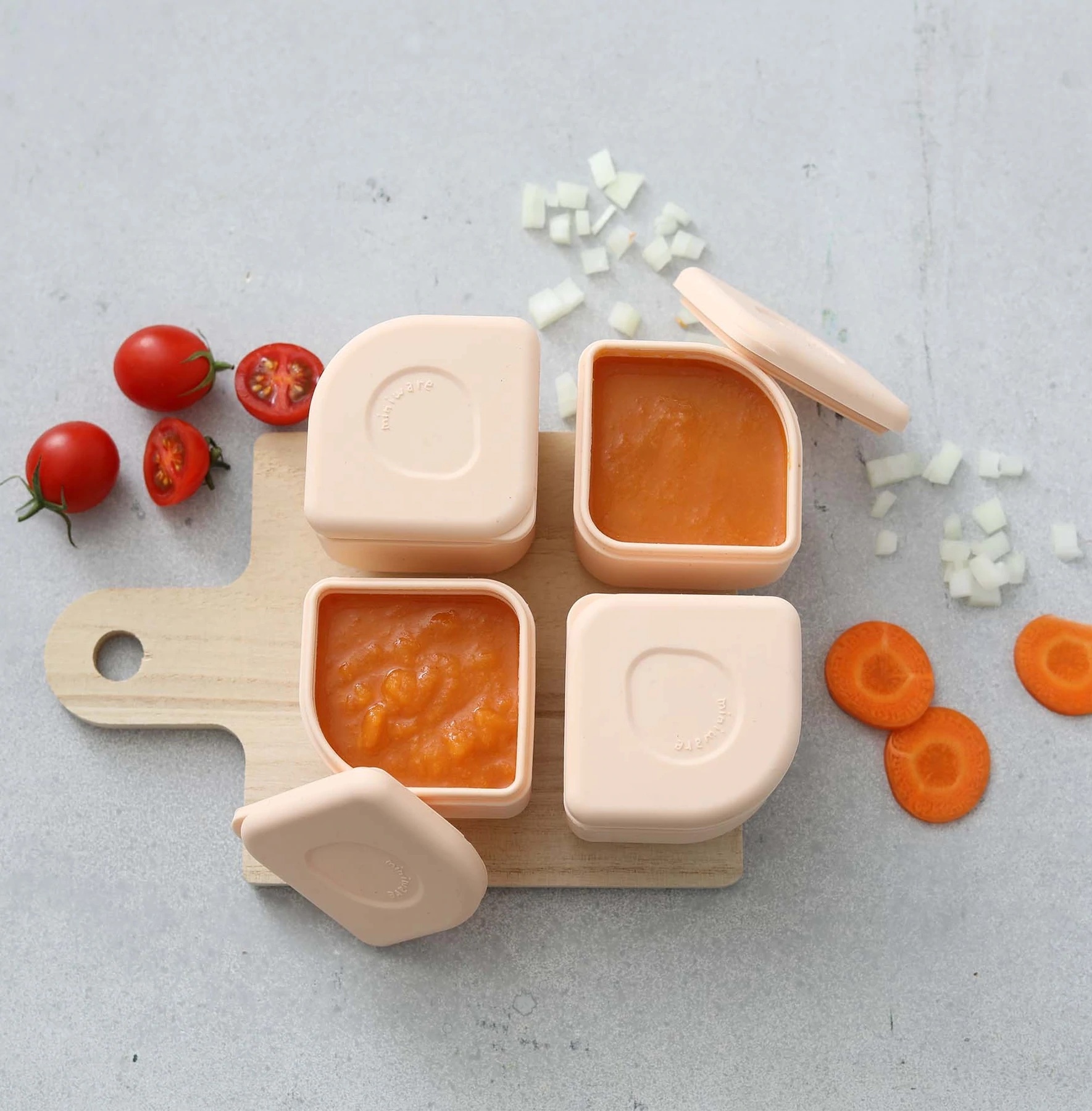 Miniware SiliPods Set of 2 - Peach