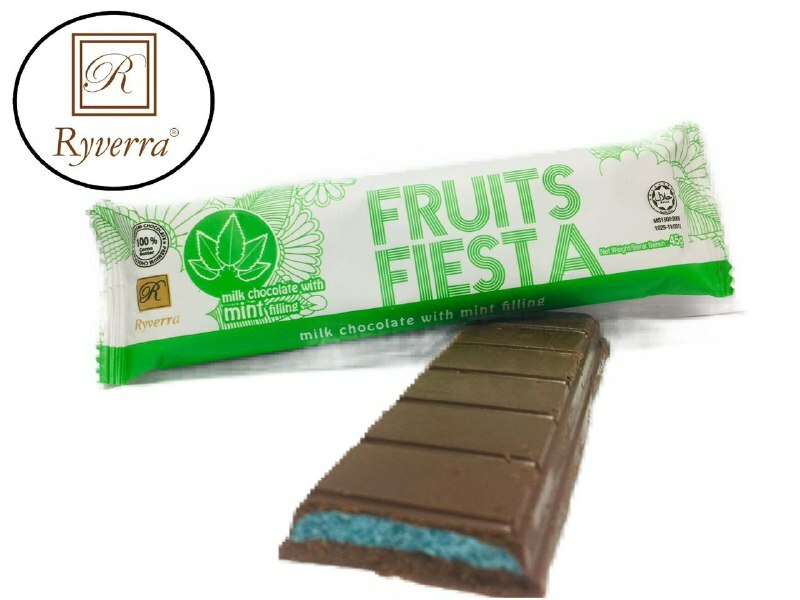 Fruits Fiesta Milk Chocolate with Mint Filling Bar 45g