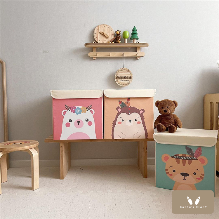 INS可愛動物玩具收纳箱
