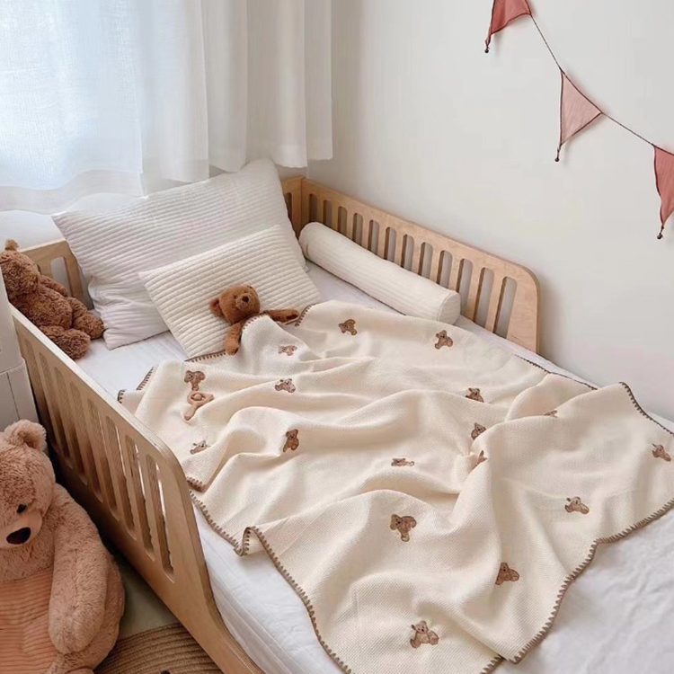 little bear waffle blanket