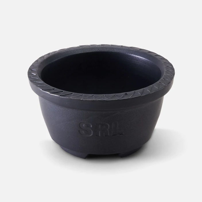 -(C018)-NEIGHBORHOOD SPECIMEN RESEARCH LABORATORY (SRL) X TSUKAMOTO MASHIKO-YAKI  SAW / CE-POT  益子燒塊根植物盆 鋸齒外緣-22106XTN-AC02