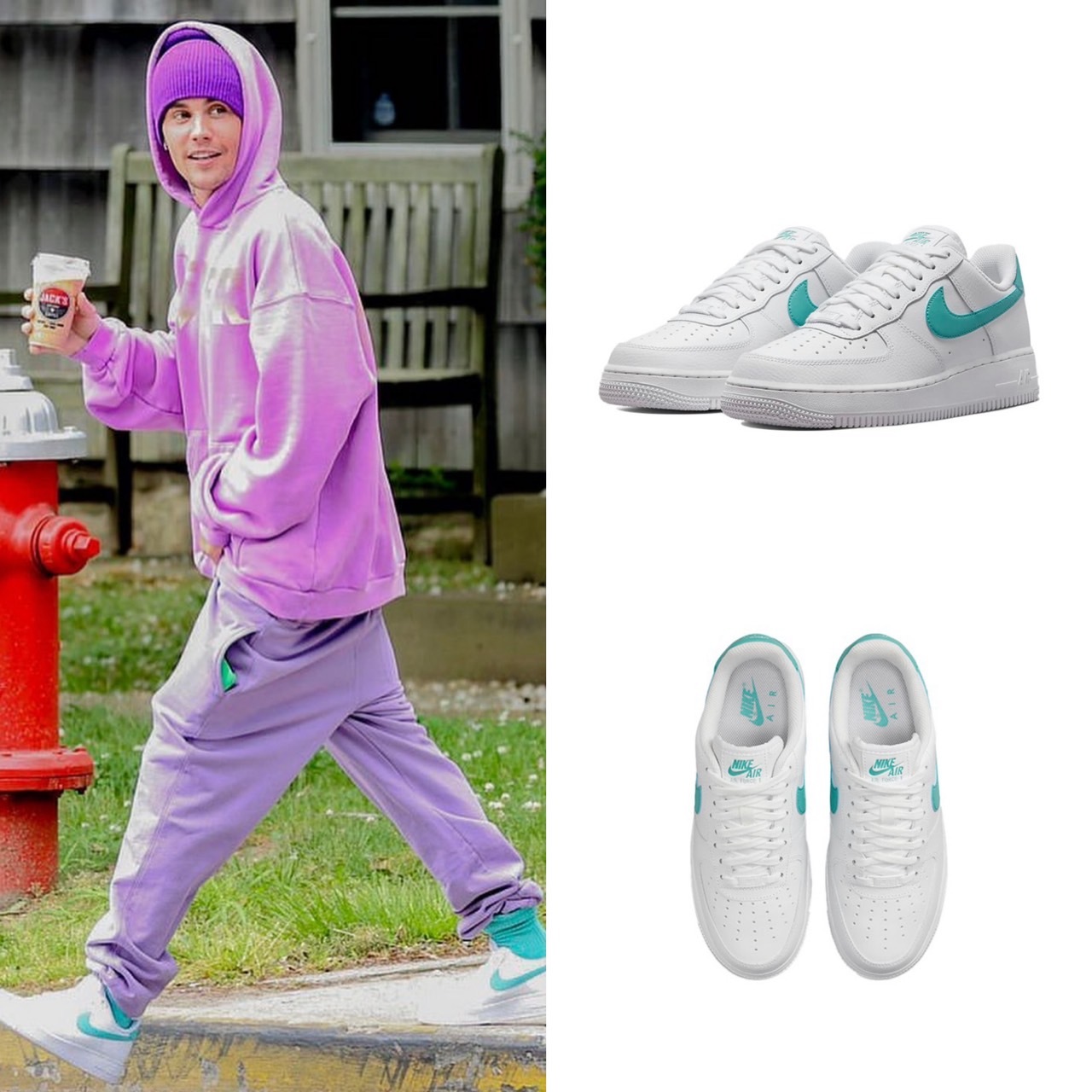 NIKE AIR FORCE 1 ‘07 女款 蒂芬妮綠 白綠 小賈著用款