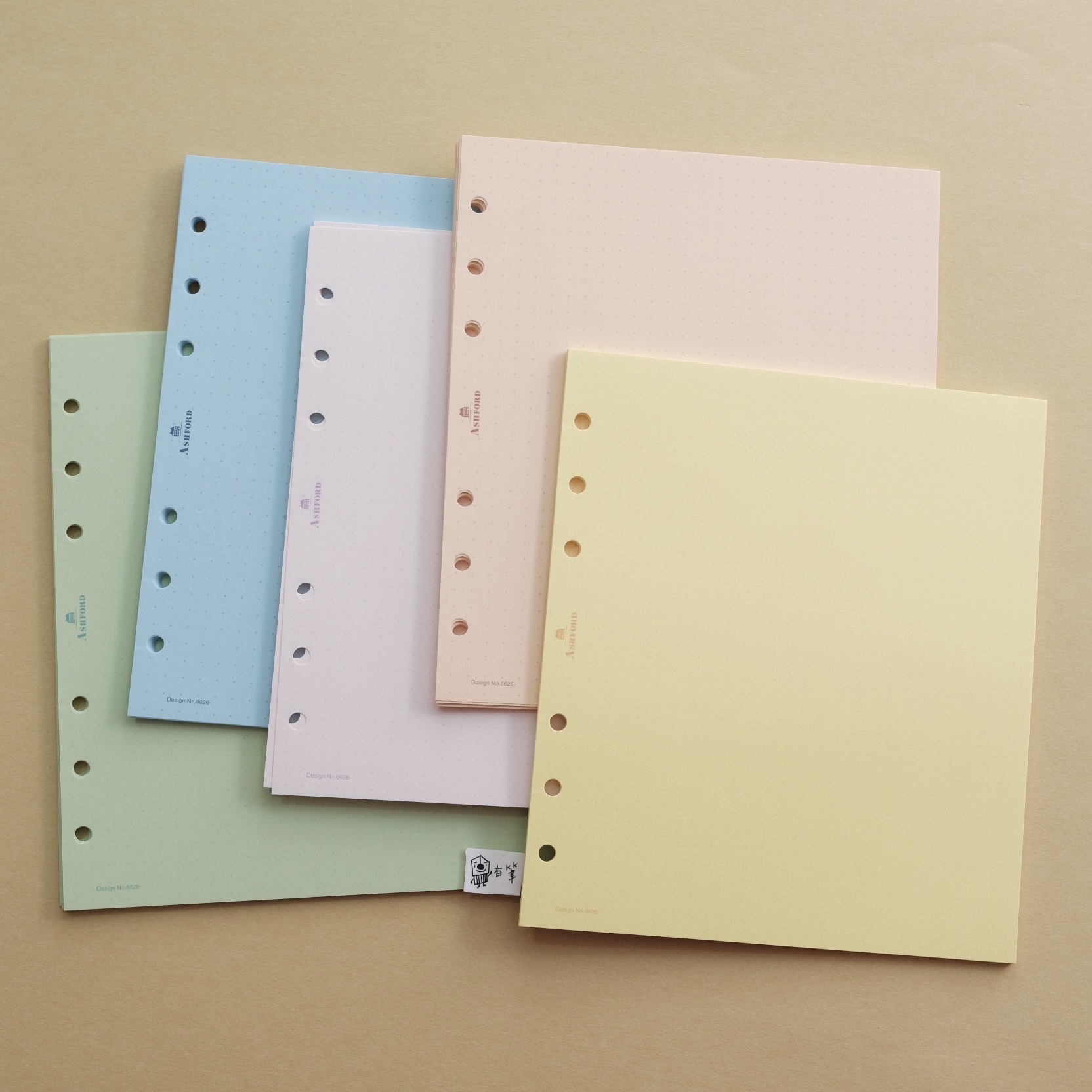 HBWA5 彩色點陣內頁 5mm｜ASHFORD 日本