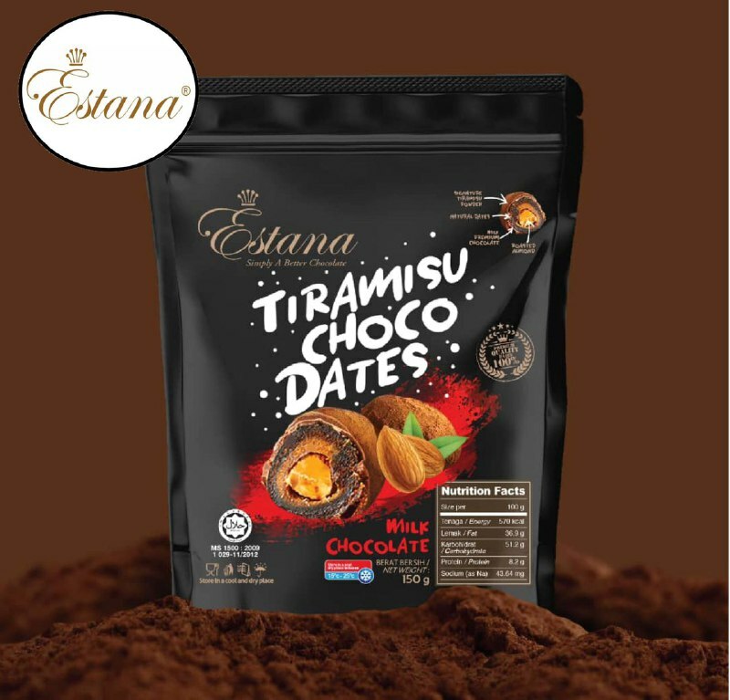 Estana Tiramisu Choco Dates Milk 150g