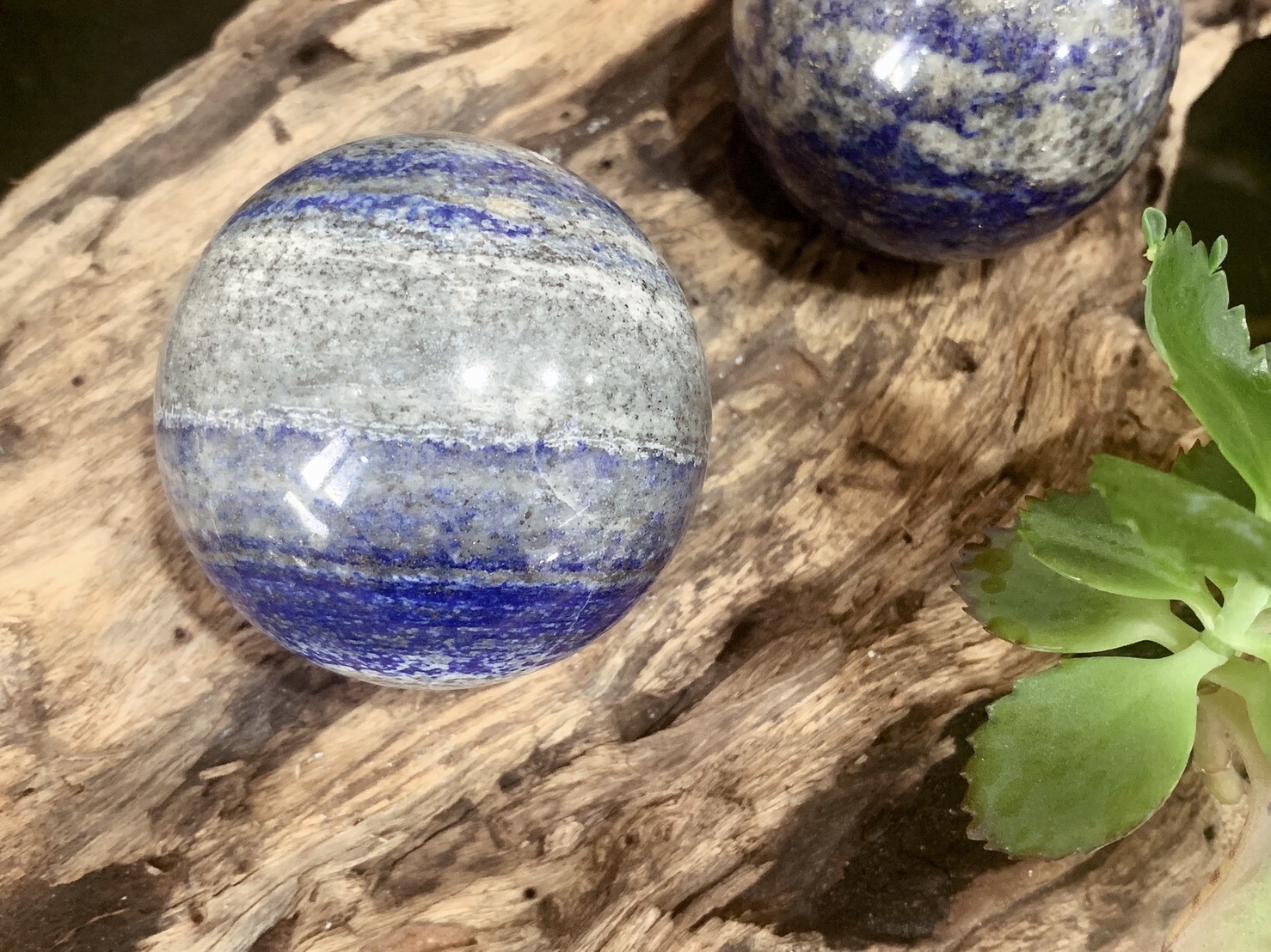 青金石原礦大球丨緩和煩燥疲憊