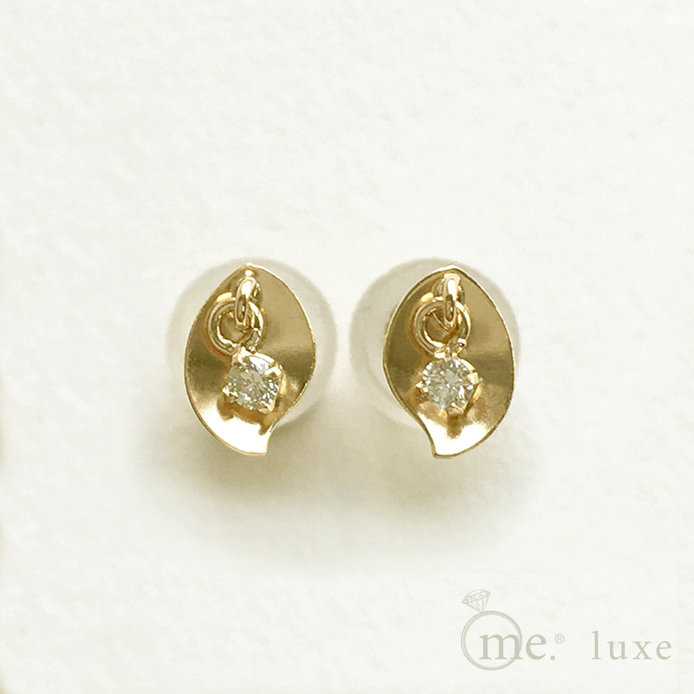 【me.luxe】K10跳動1分鑽耳環