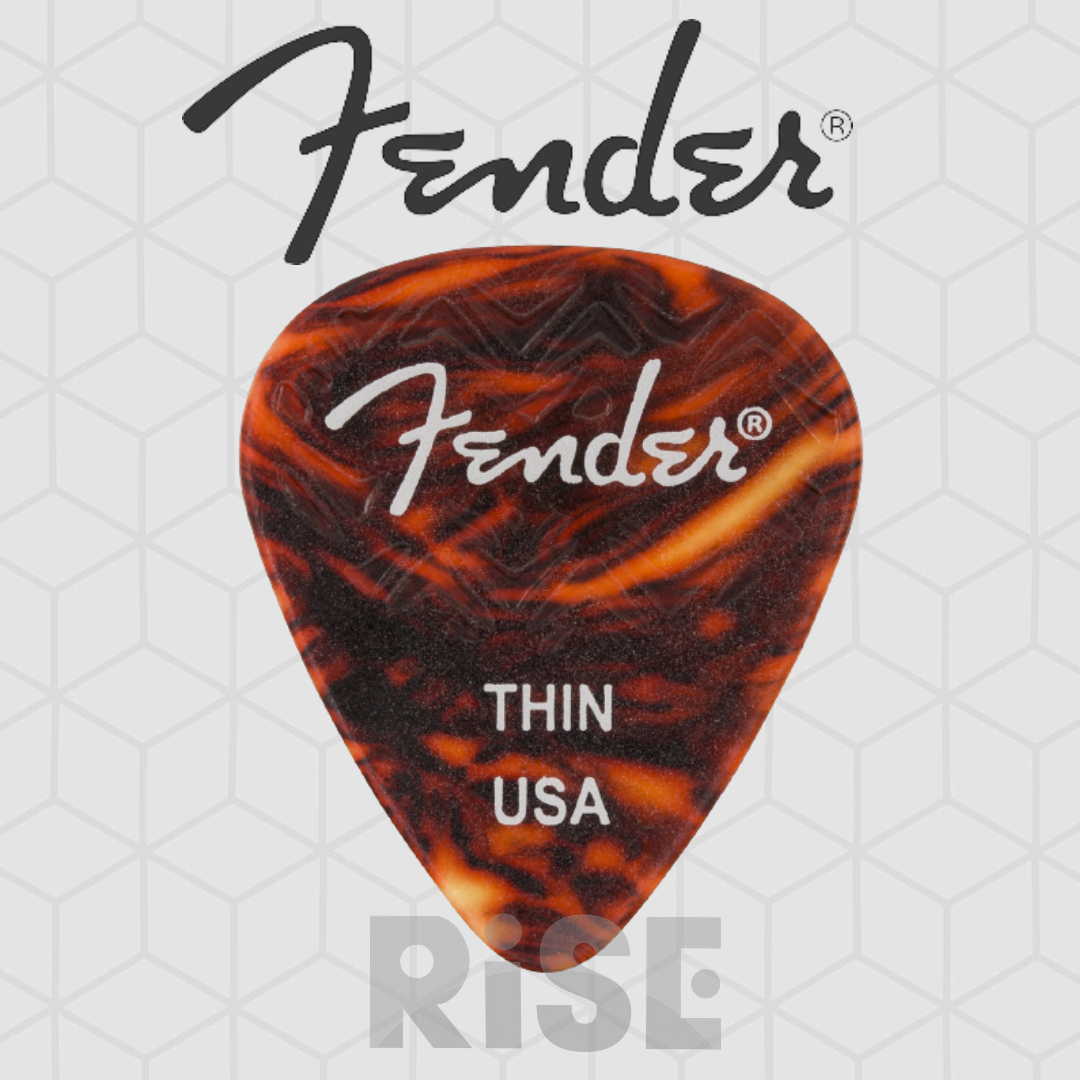 Fender 351 Shape Wavelength 0.46mm 琥珀色 防滑匹克 Pick