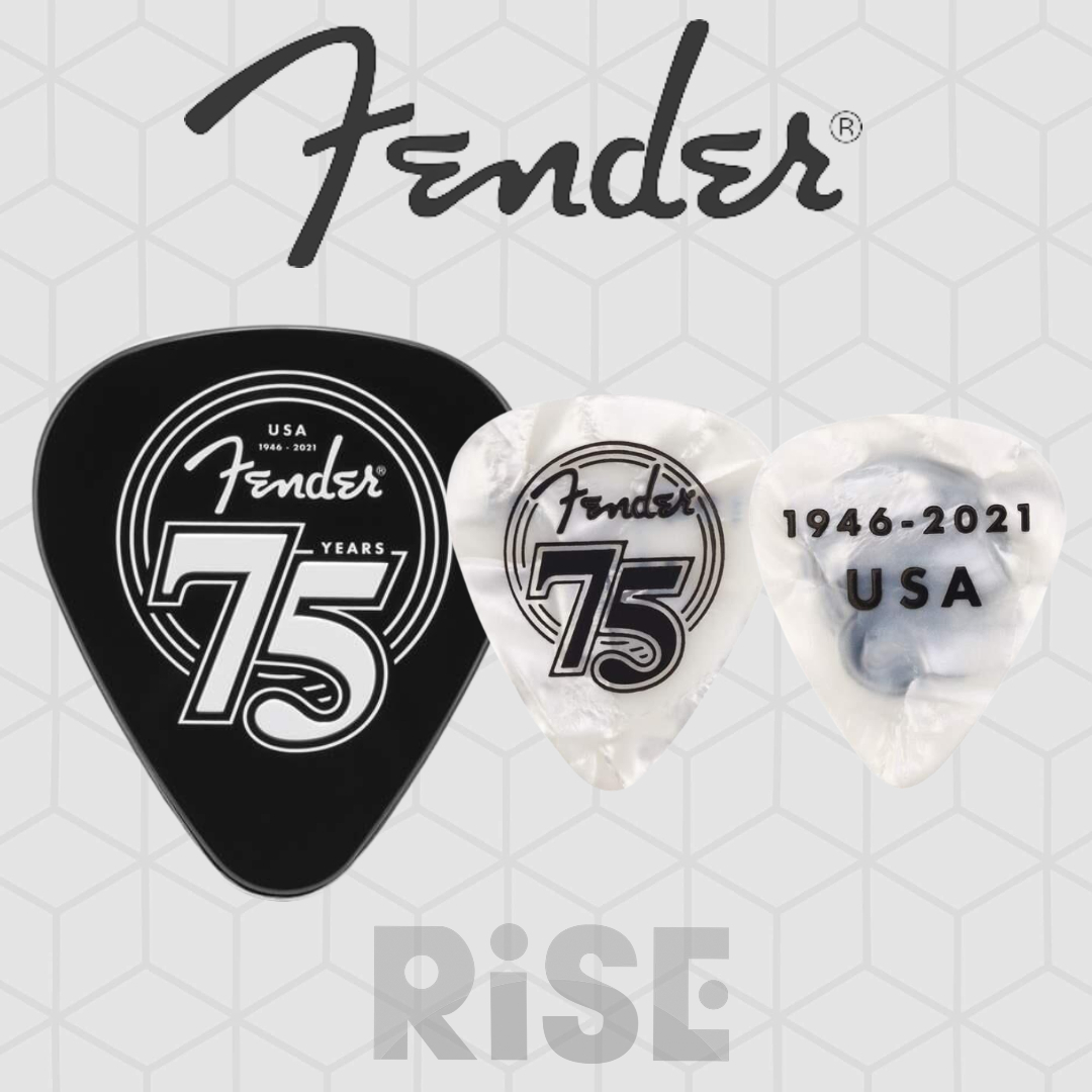 Fender 75週年 限量紀念款盒裝 18片 0.7mm Pick
