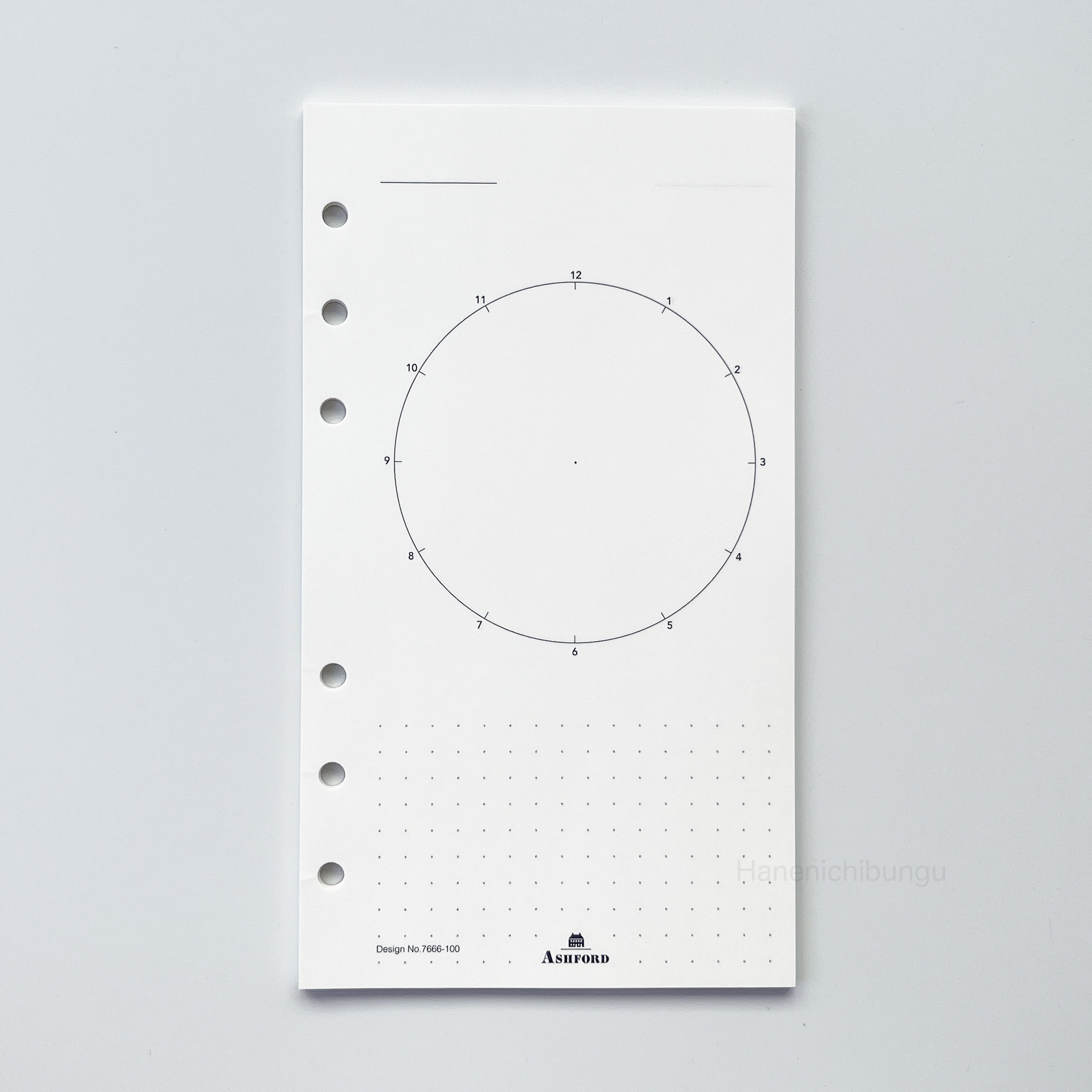 BIBLE／時鐘式日誌－無日期（30張入）