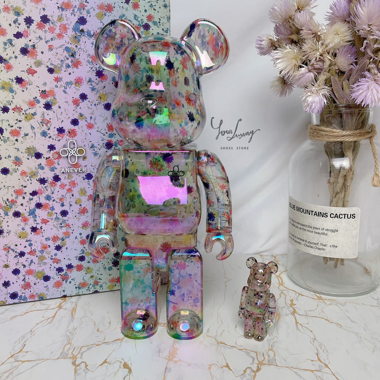 Bearbrick 100% Size Be@rbrick Anever 1000% Collectible Figure