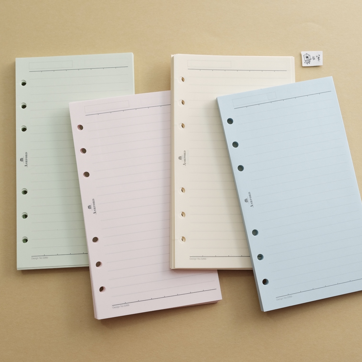 BIBLE 彩色橫線內頁 6.5mm｜ASHFORD 日本