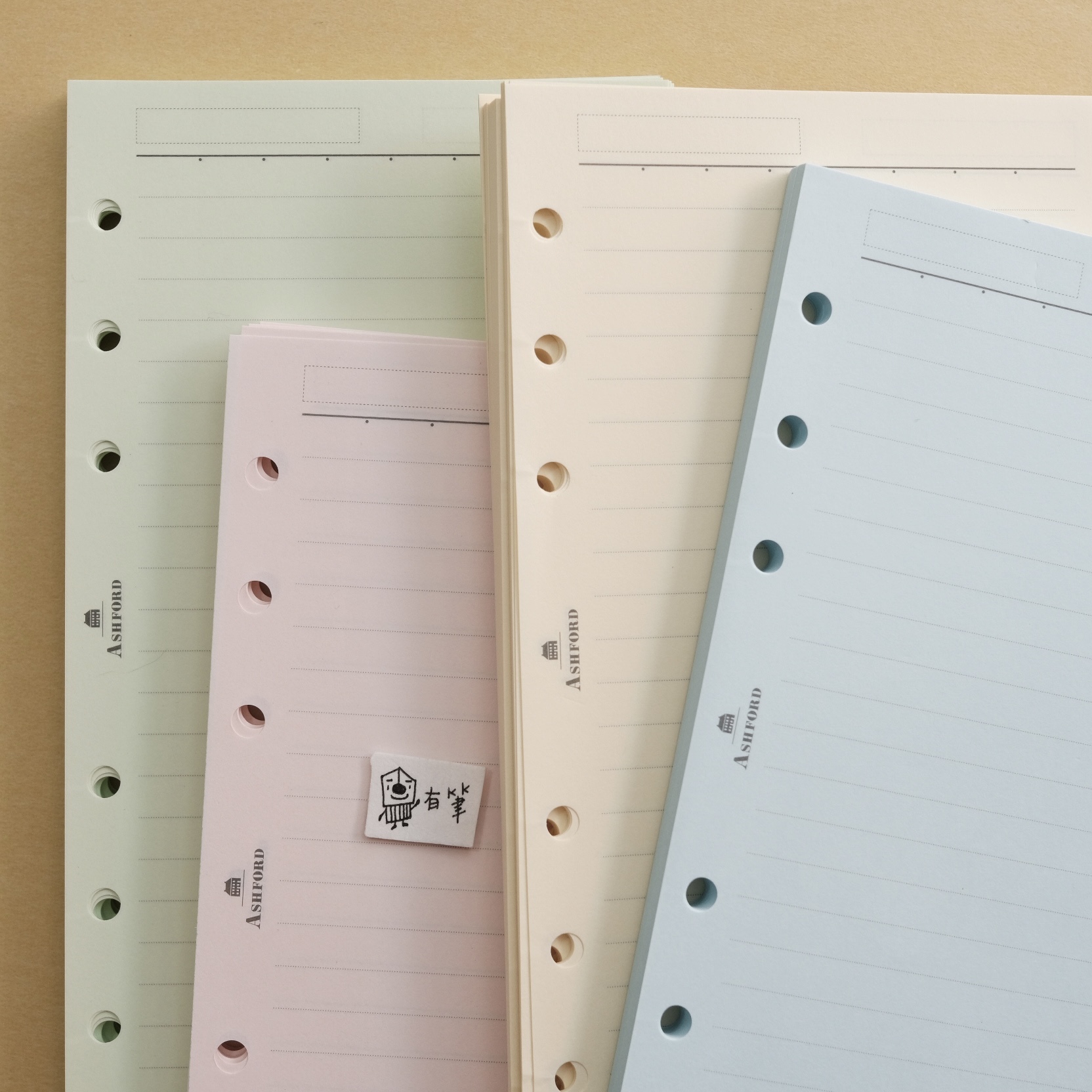 BIBLE 彩色橫線內頁 6.5mm｜ASHFORD 日本