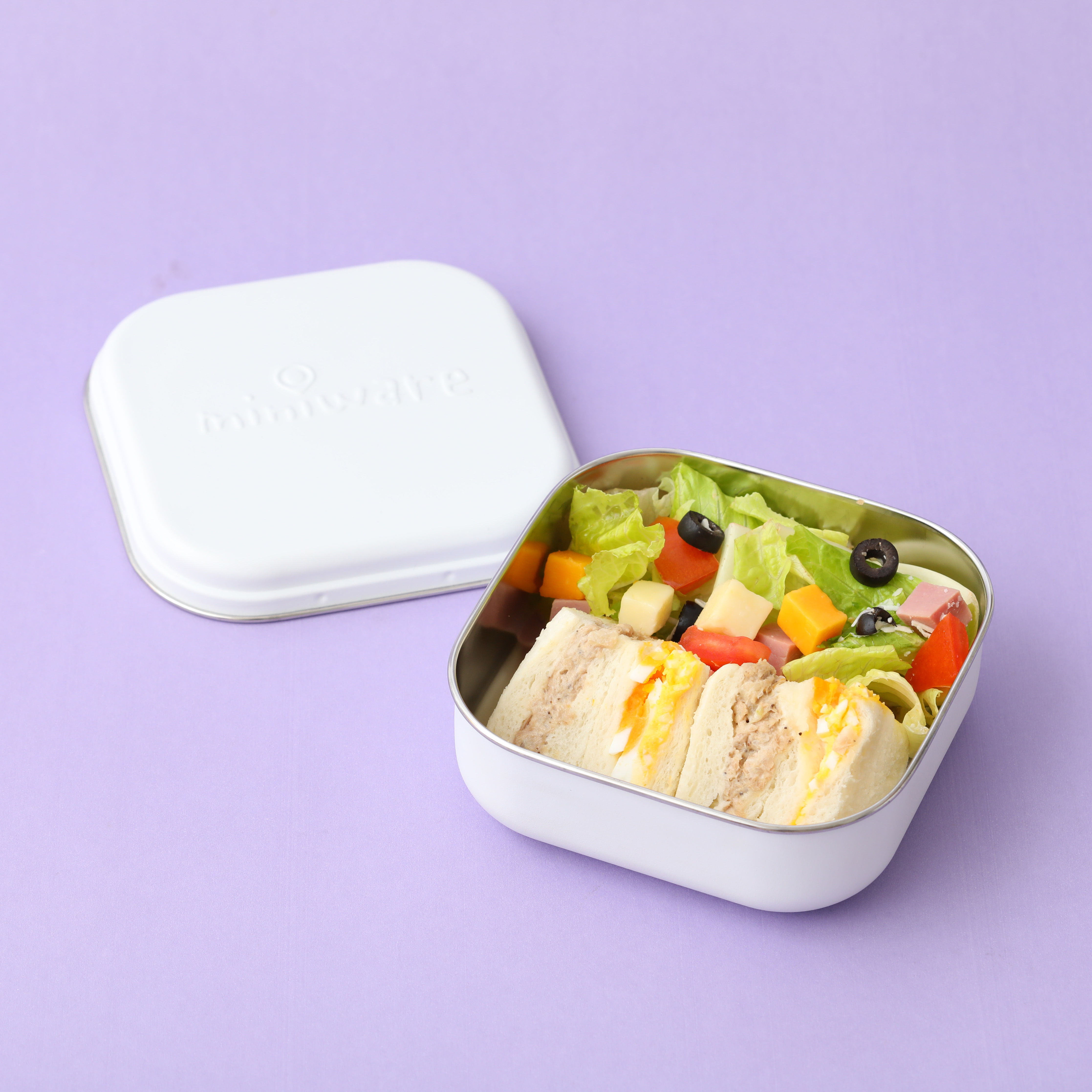 Miniware Grow Bento  +  2 Silipods - Snow/Aqua