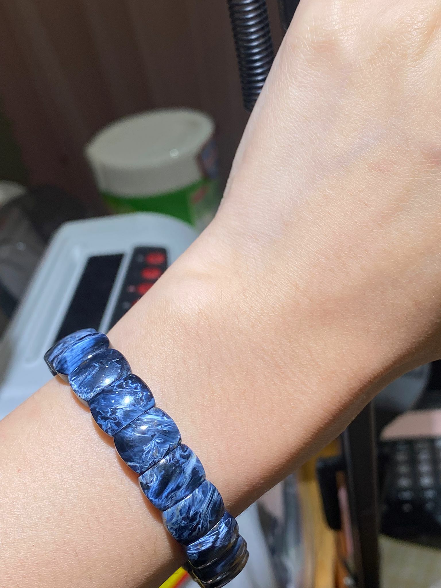 高質全藍彼得石手排(12mm)