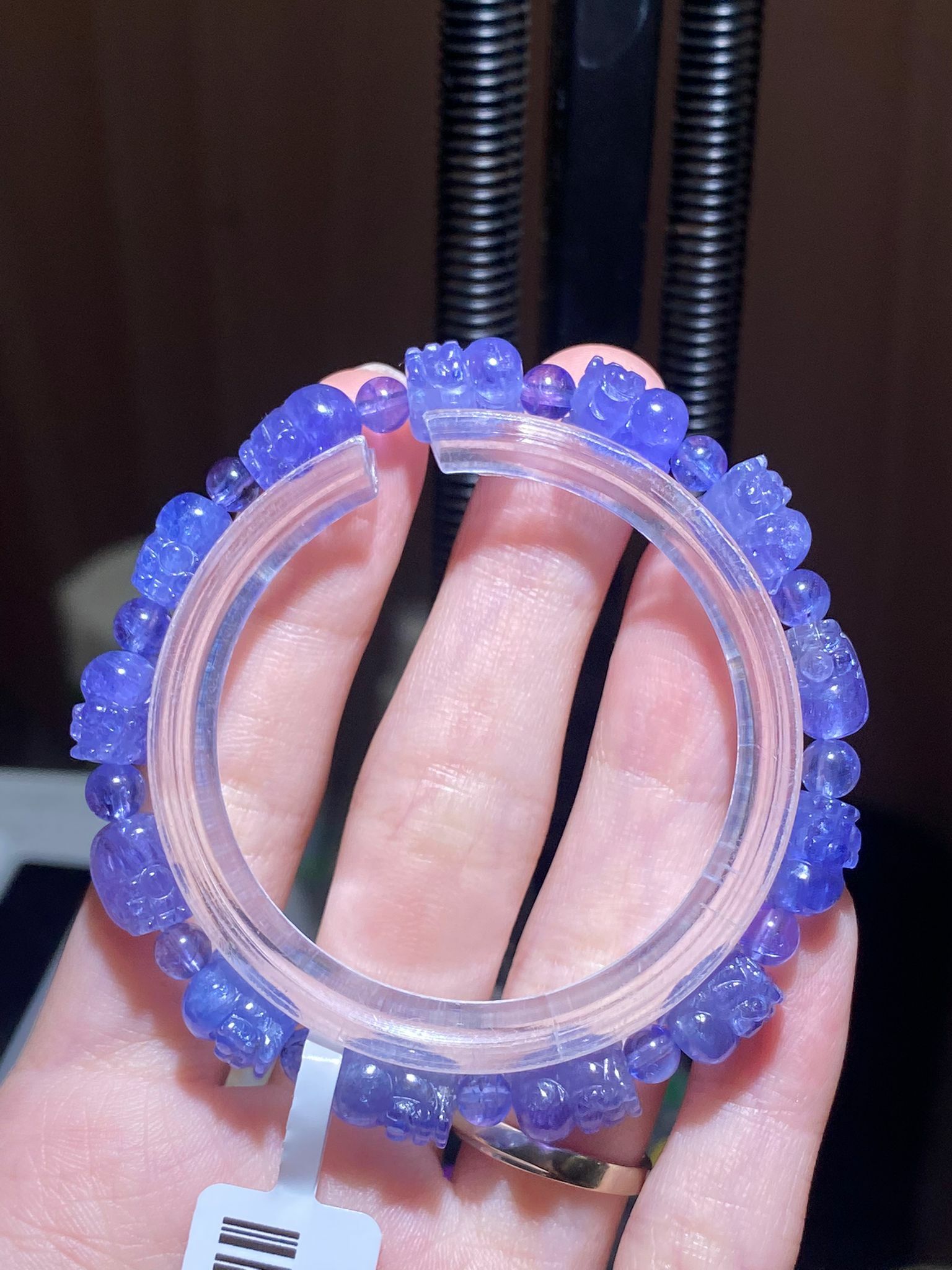 6-7+mm透體坦桑石貔貅手串(D)