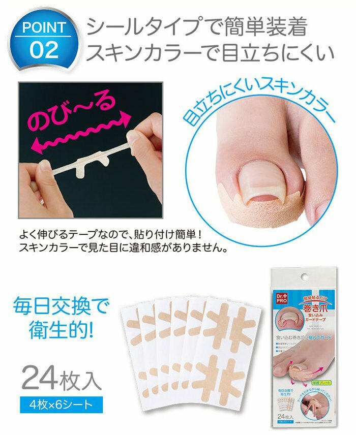 Dr. Pro 嵌甲舒緩貼 24片裝 | 日本製