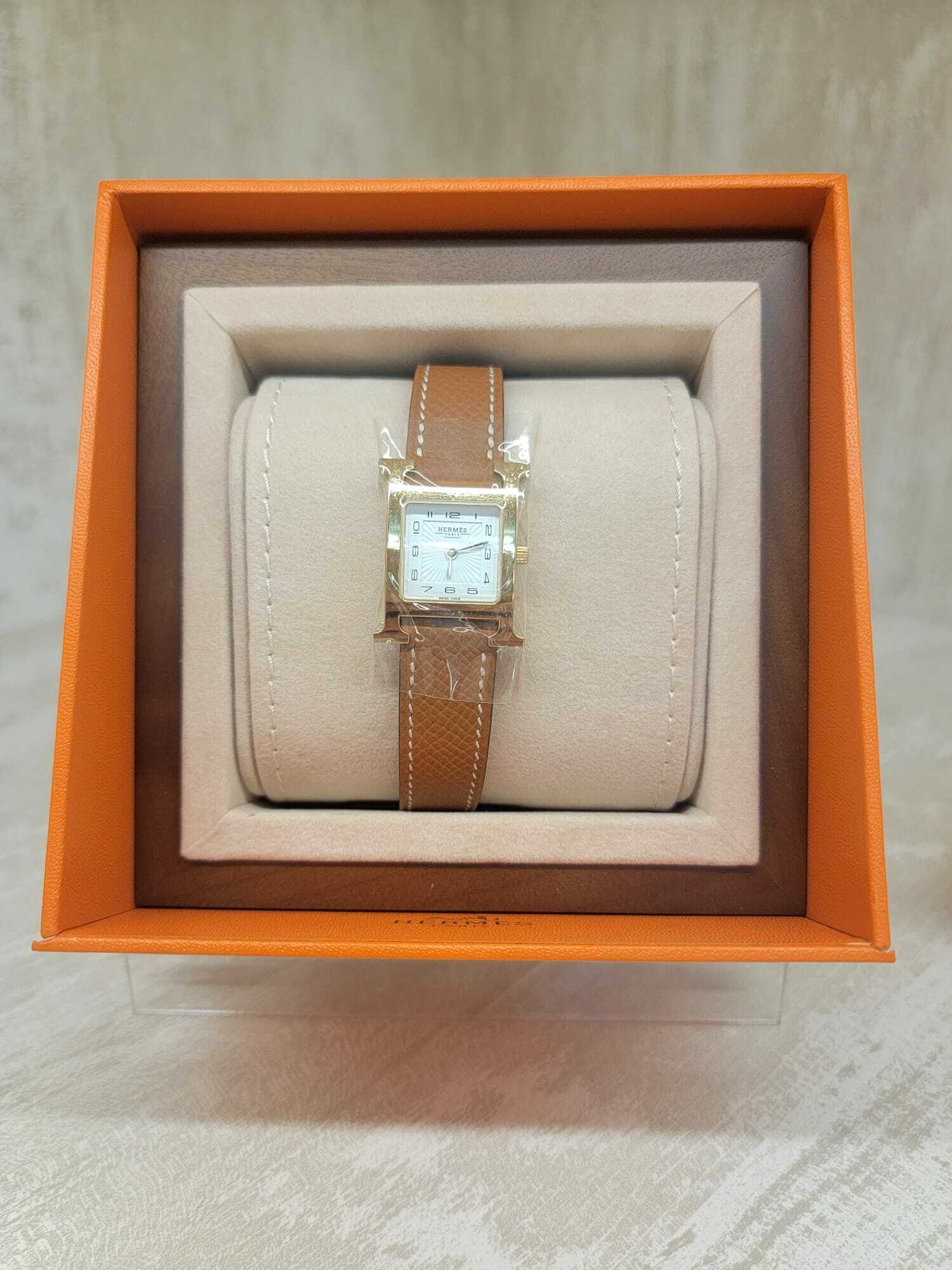 HERMES Heure H 金金 手錶 SMALL MODEL