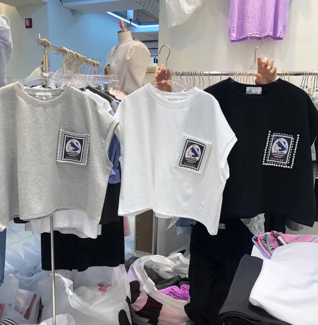 JUNT2267 珍珠女水手TEE