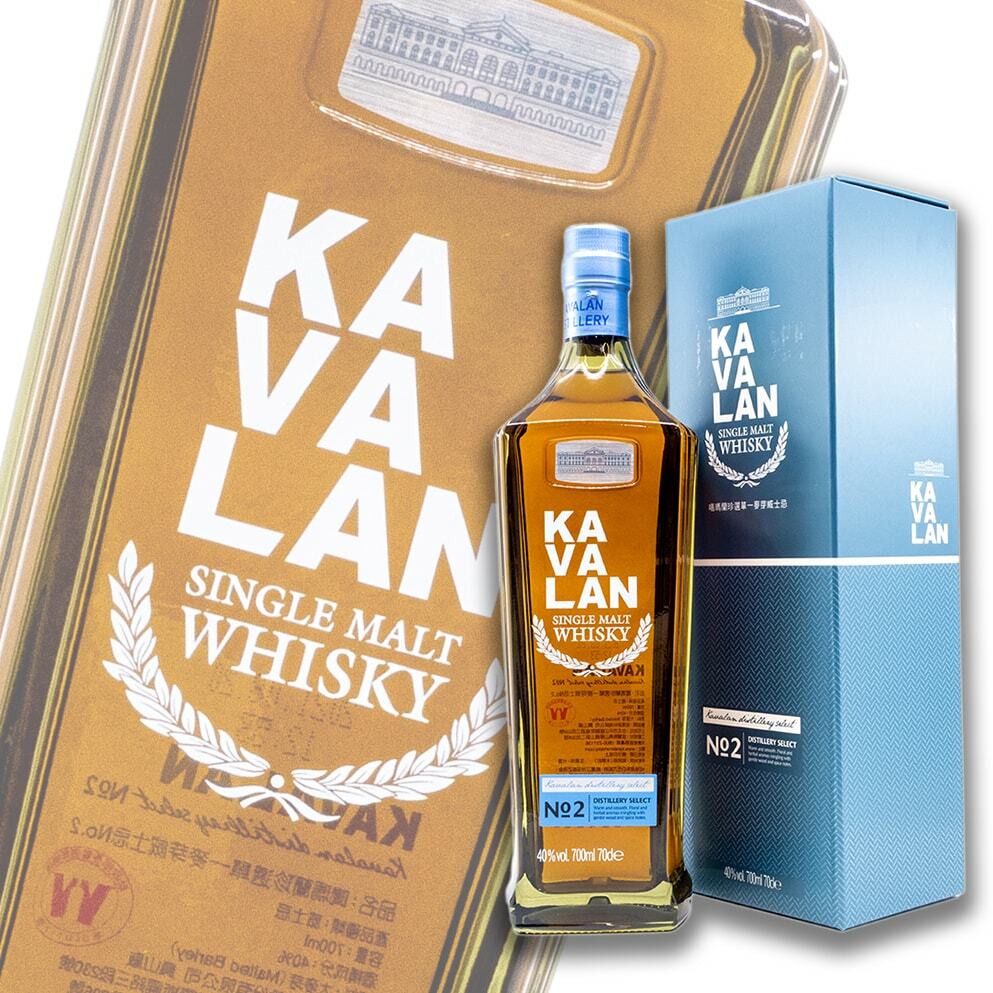 噶瑪蘭Kavalan 珍選No.2 台灣單一麥芽威士忌700ml 禮盒裝| 酒蛙Sakewa