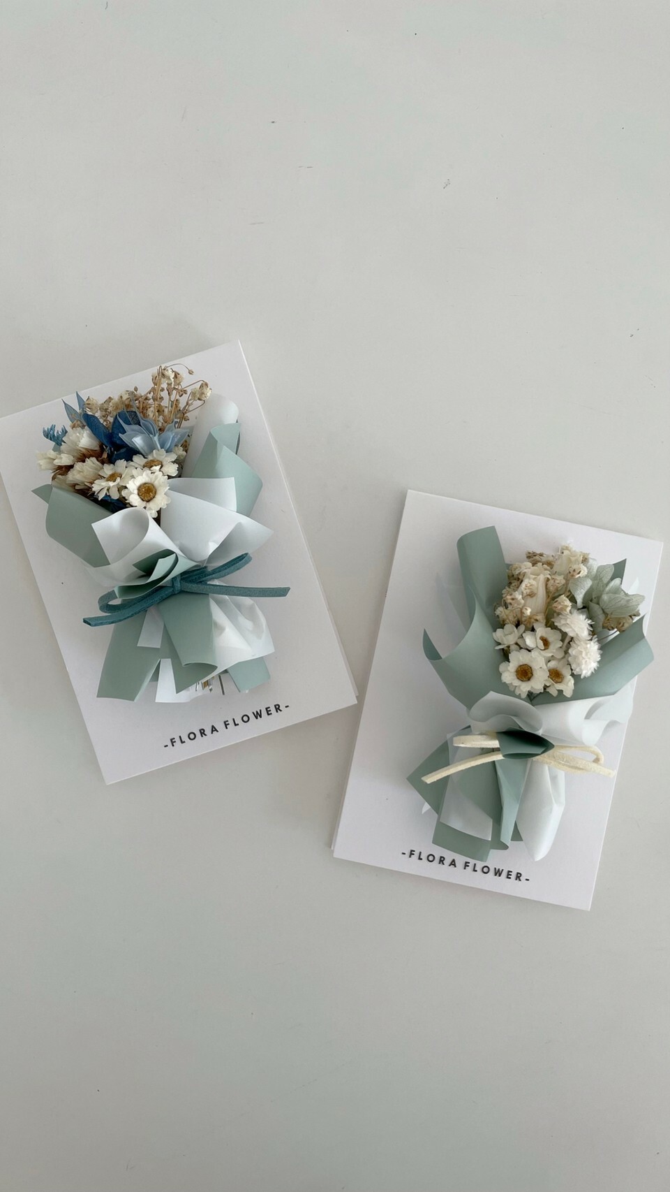 乾燥花卡片-牛油果綠