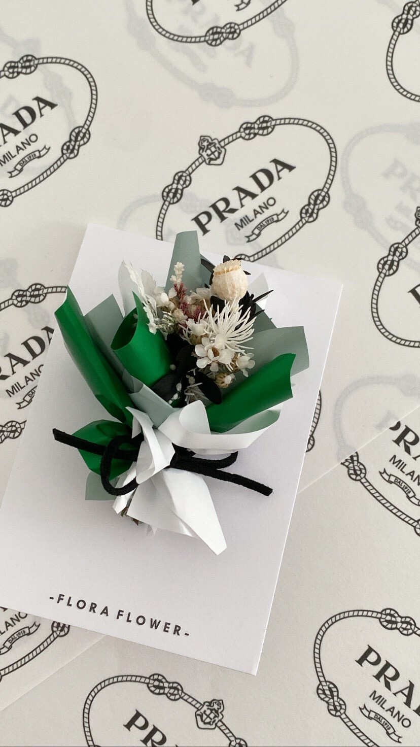 乾燥花卡片- BV綠