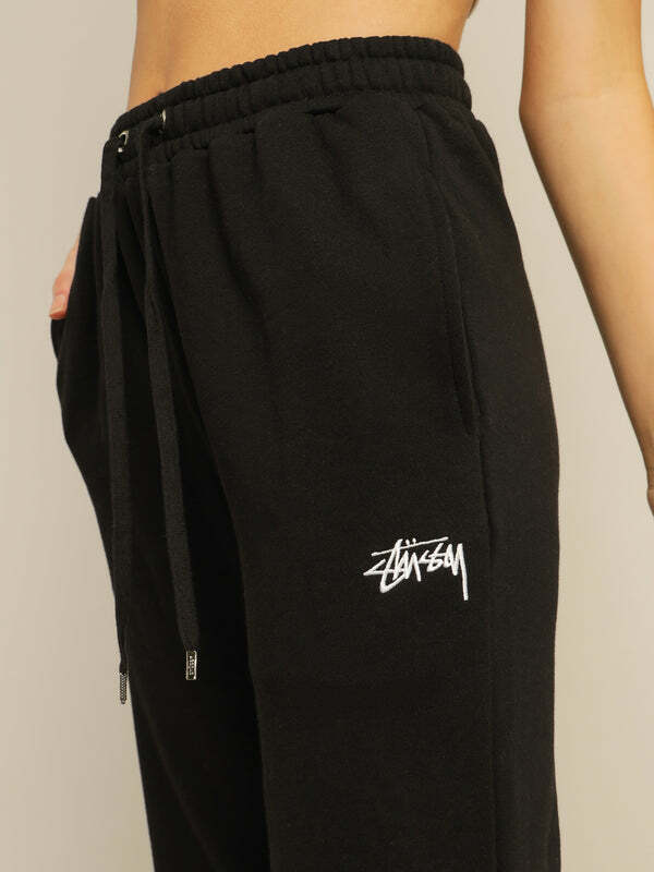 Stussy  運動褲 喇叭褲 長褲 黑色 女