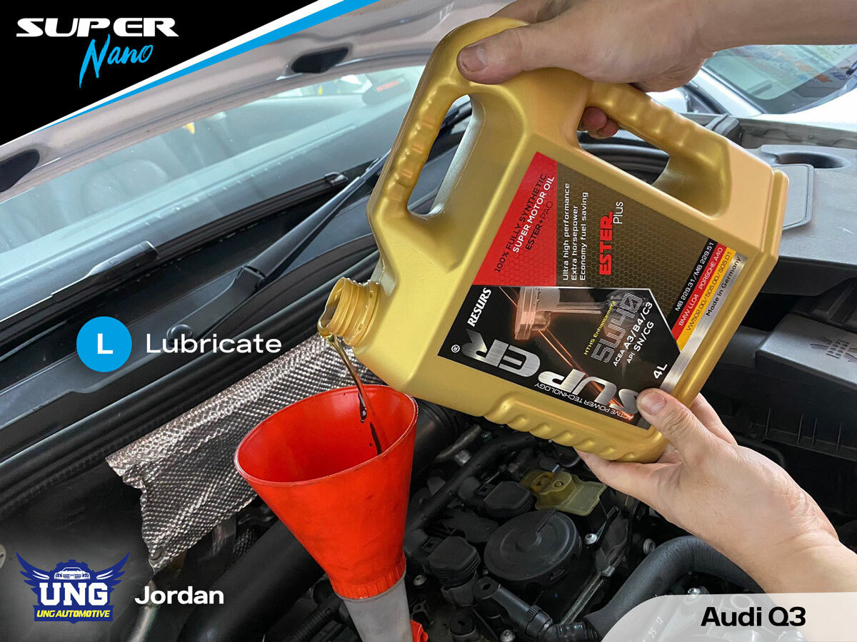 Audi Q3 Professional Oil Service – Clean, Lubricate, Restore & Protect engine