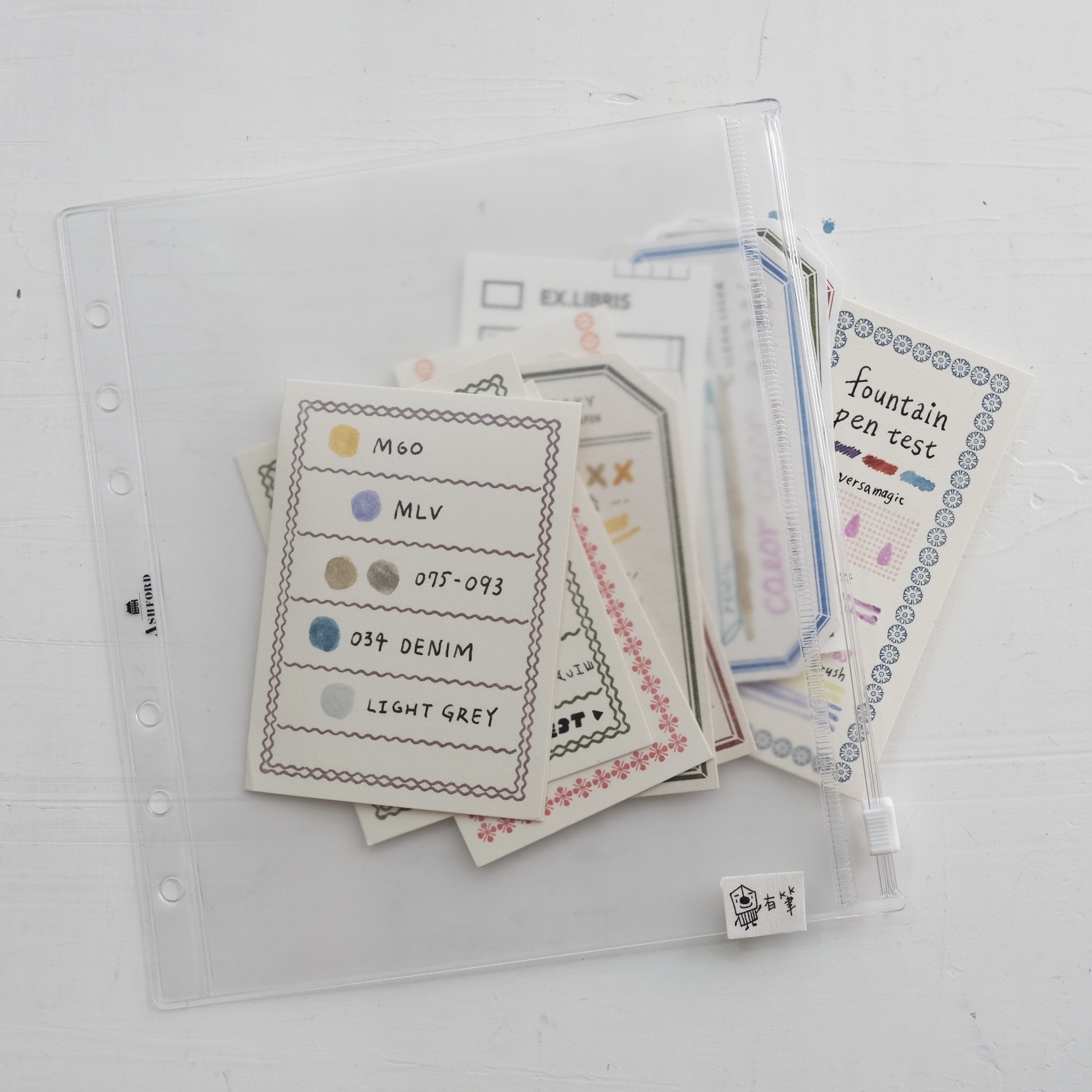 HBWA5 霧面透明夾鏈收納袋｜ASHFORD 日本