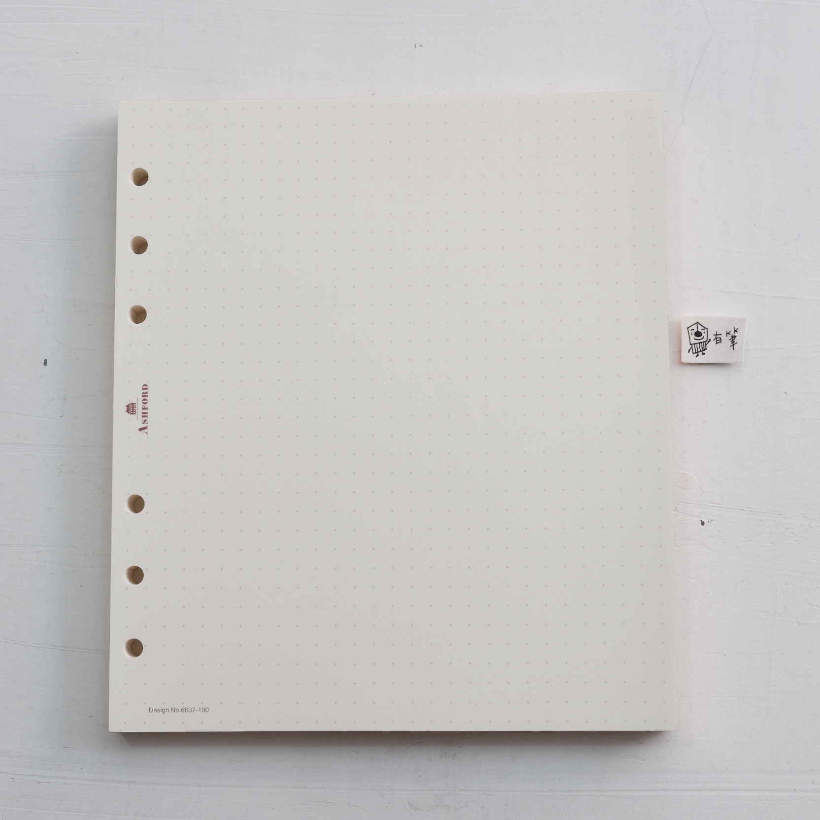 HBWA5 玫瑰金邊 點陣內頁 5mm｜ASHFORD 日本