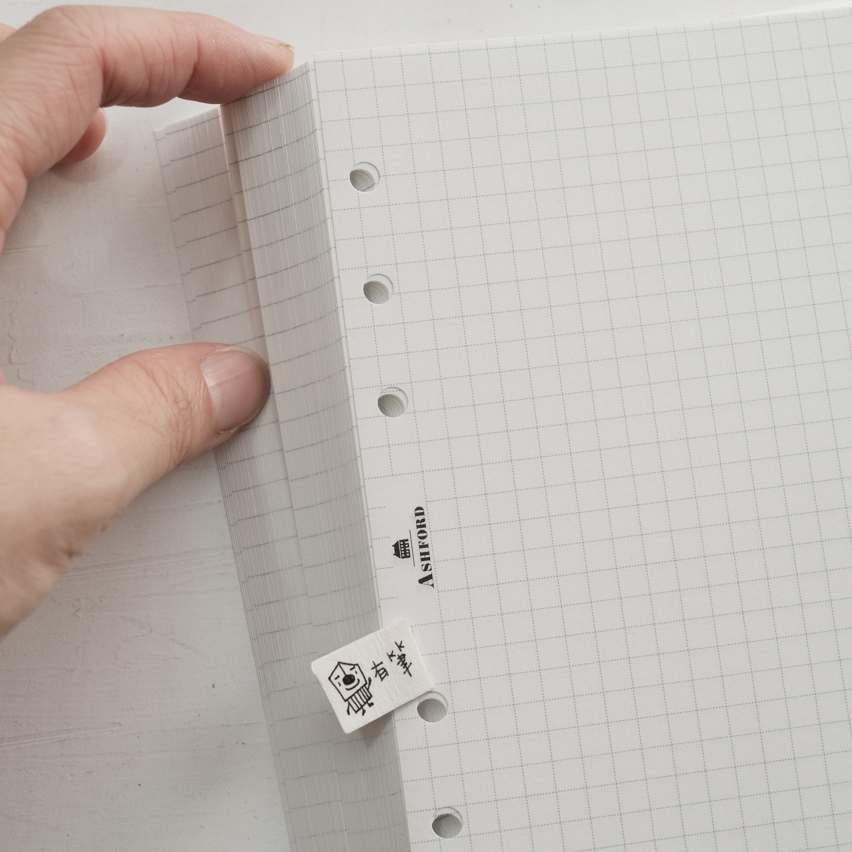 HBWA5 方眼內頁 5mm｜ASHFORD 日本