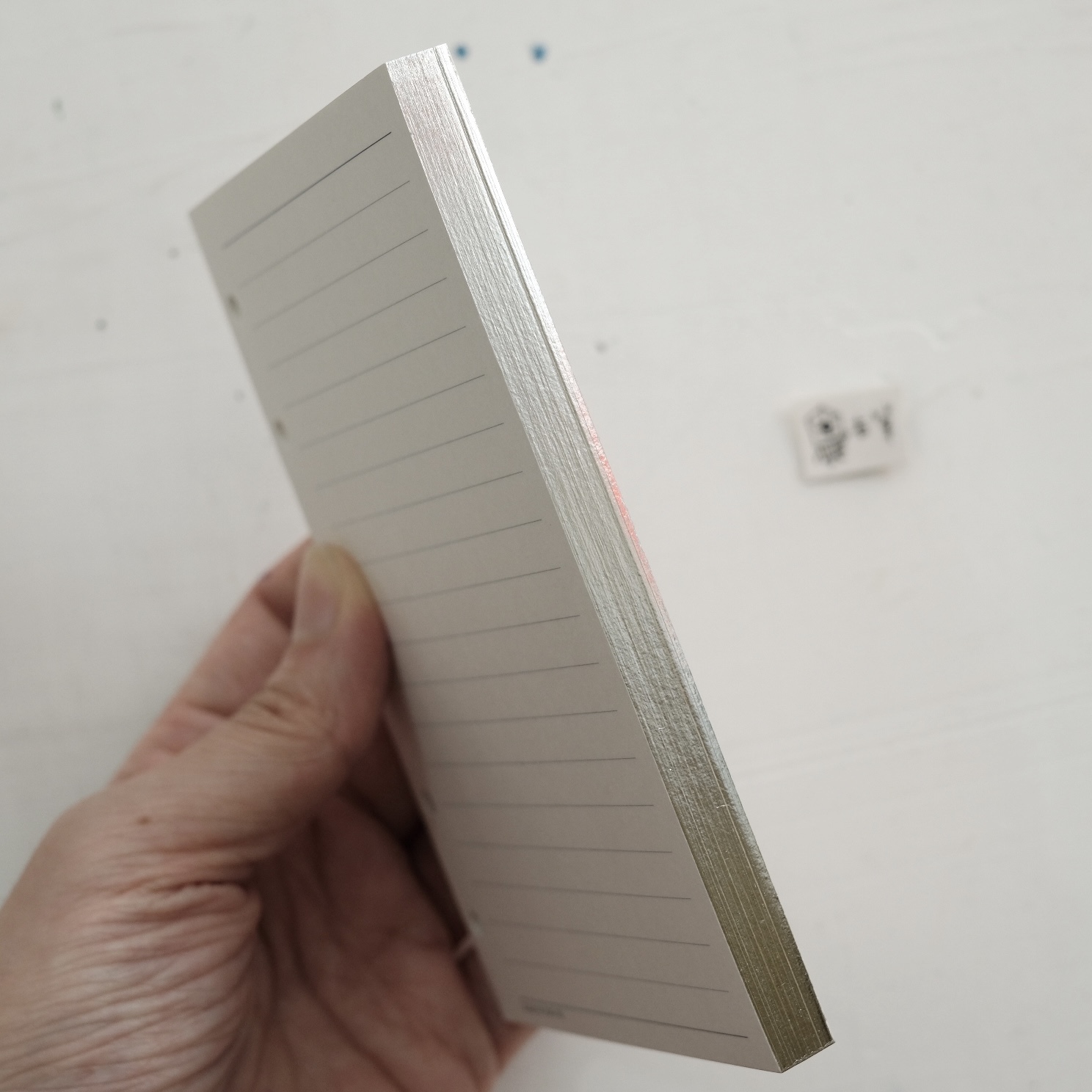 ASHFORD - MINI 6 / 6mm Lined Paper / Gilded Edge Silver