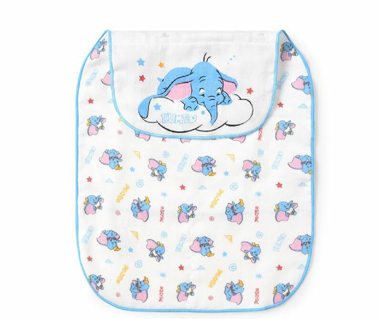 迪士尼 小飛象三層紗純棉汗巾