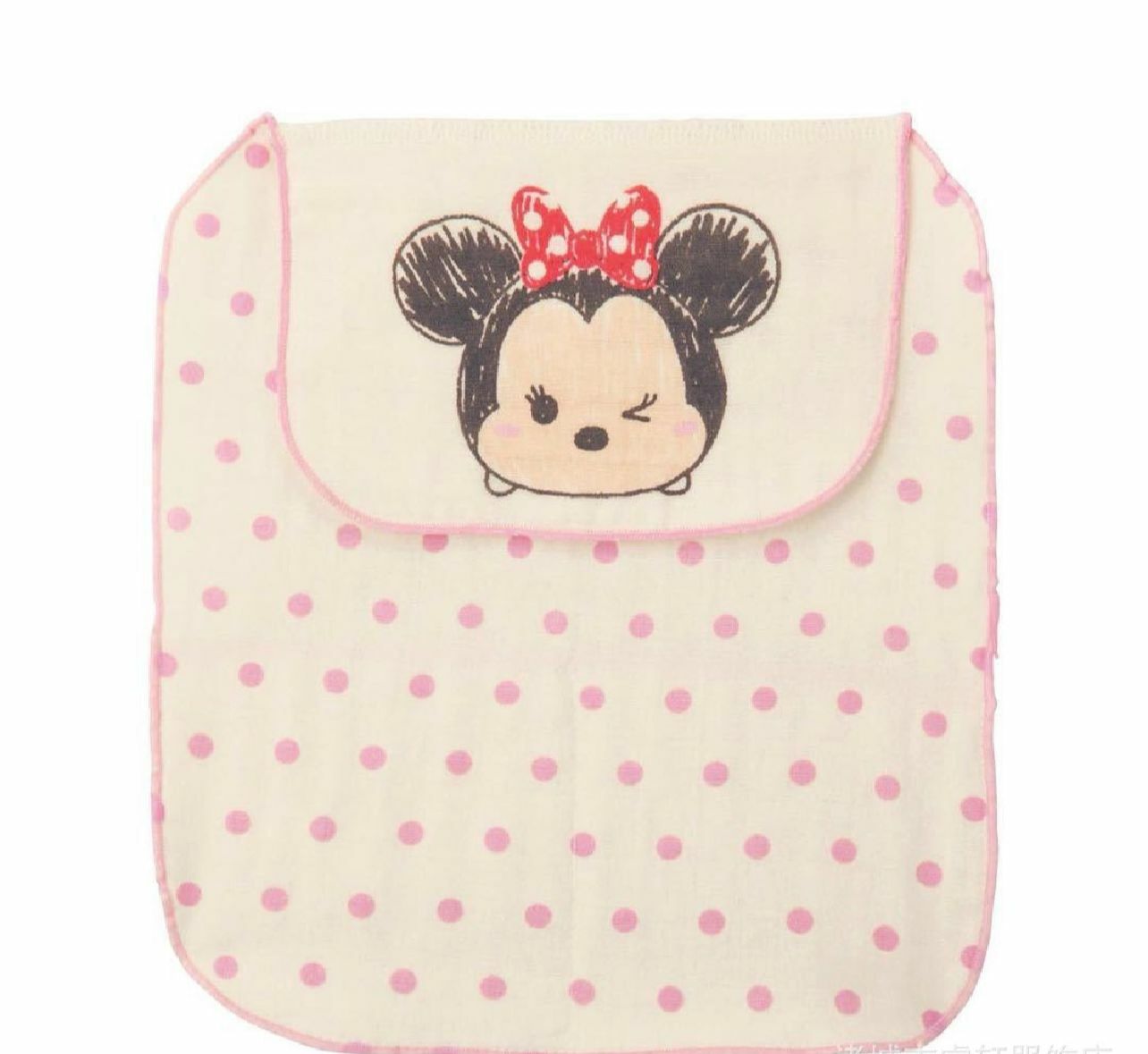 迪士尼 Tsum Tsum MInnie Mouse 三層紗純棉汗巾