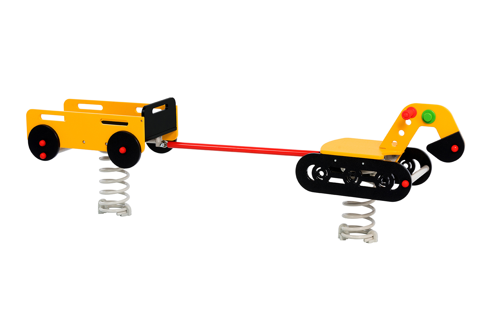 SPRING TOYS IN HDPE WITH SPRING TYPE ‘SMALL’ - excavator with trailer