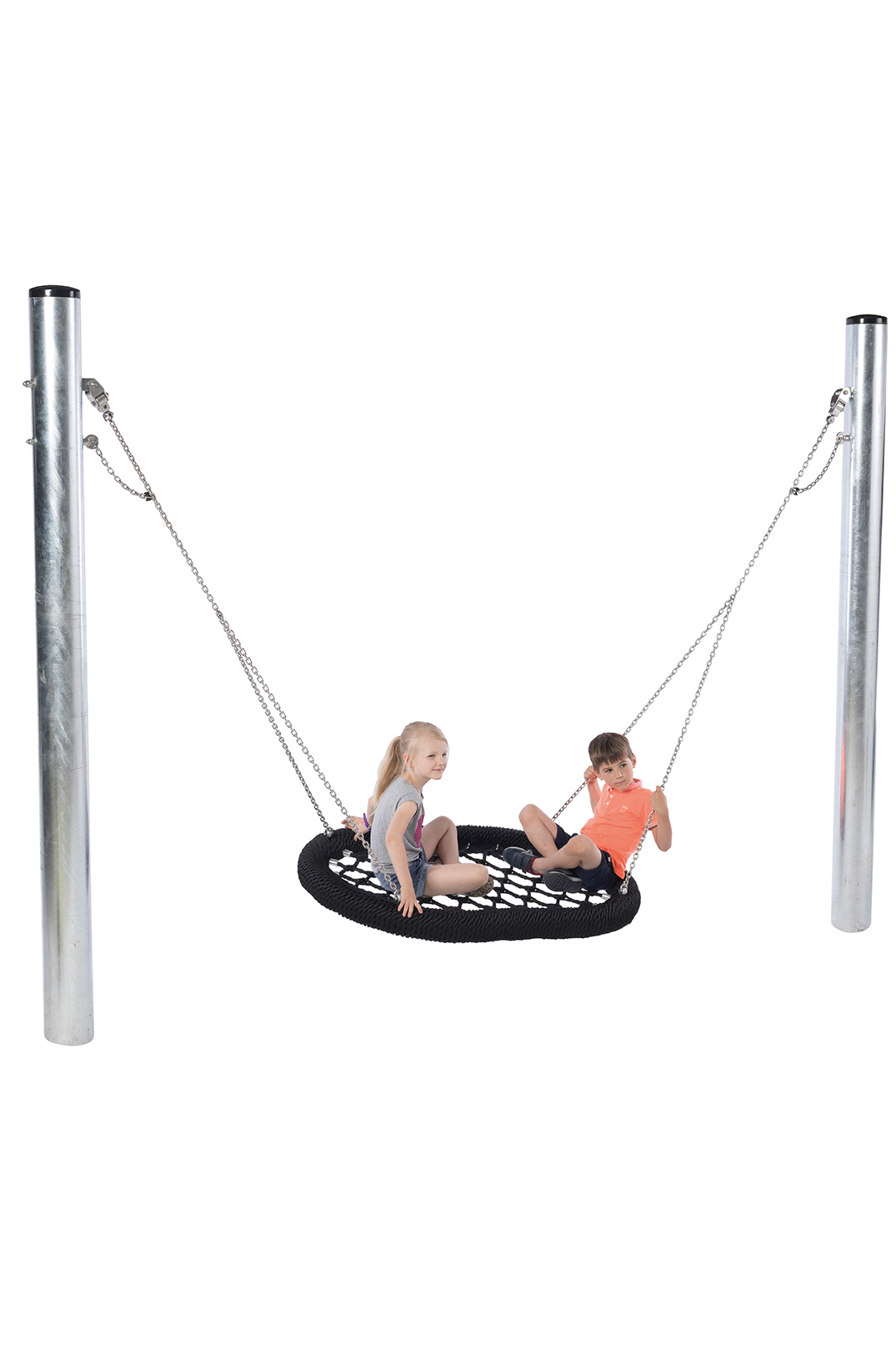 SET STEEL POSTS ‘LONG’ FOR NEST SWING