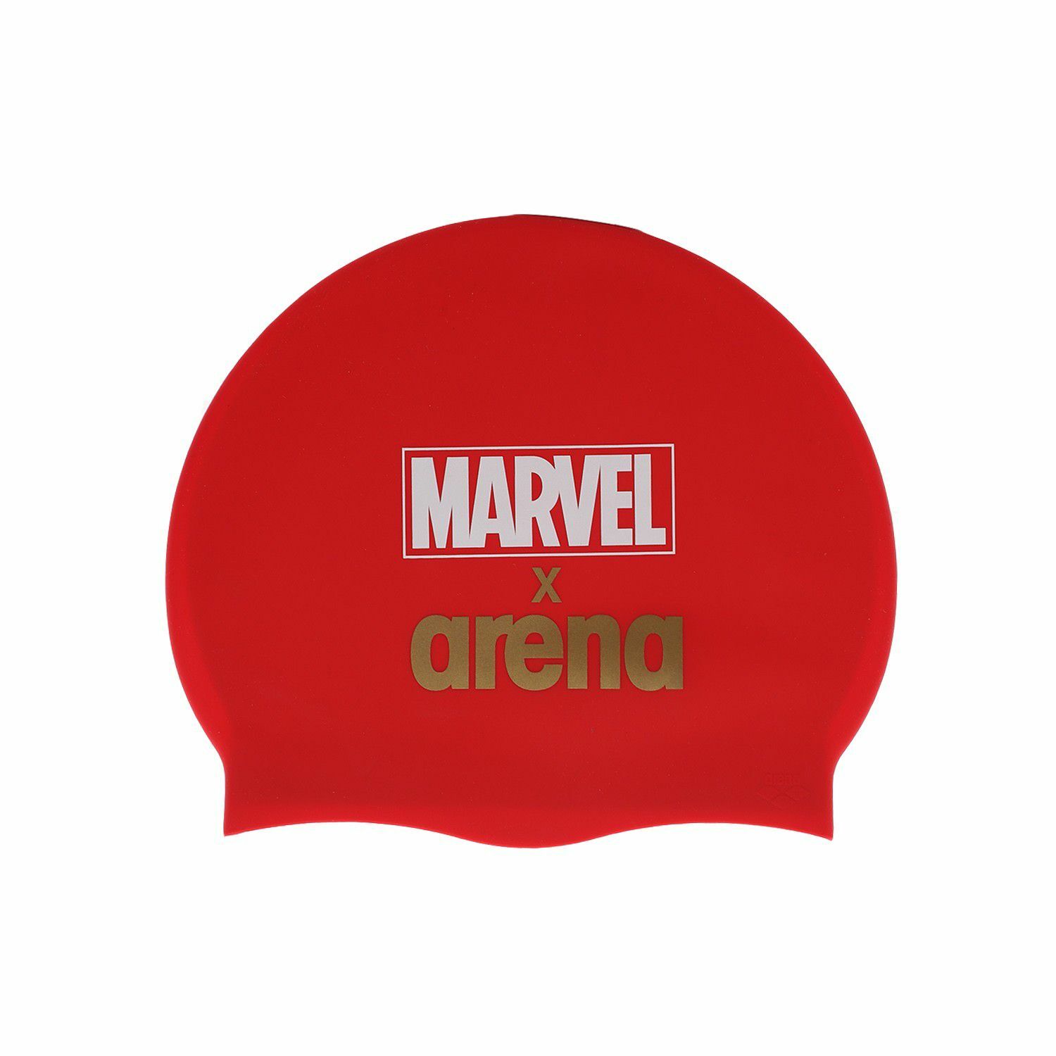 Marvel 矽膠泳帽 - 紅/金