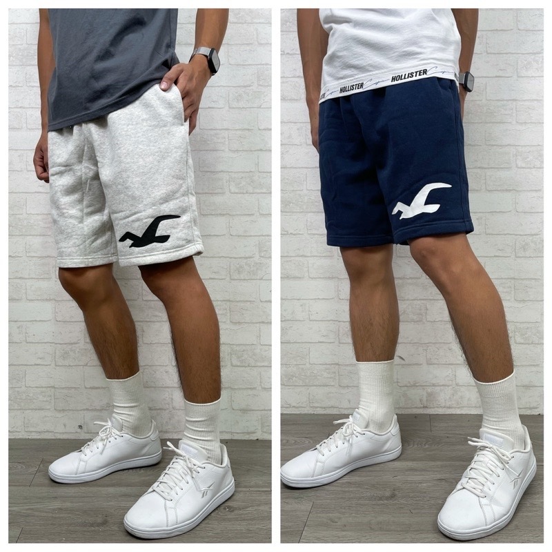 Hollister 海鷗 側邊大Logo 棉褲 短褲