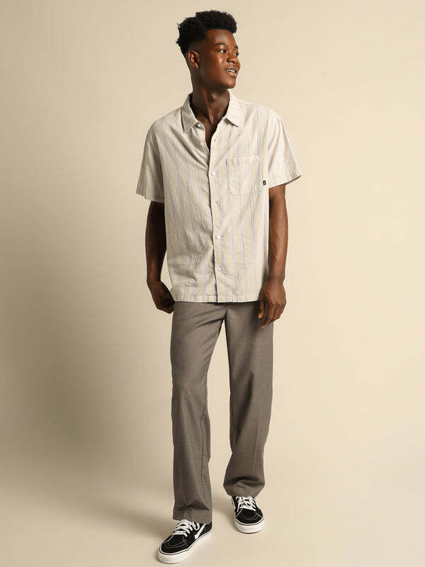 Stussy  短袖襯衫 藍白混色 簡約 男