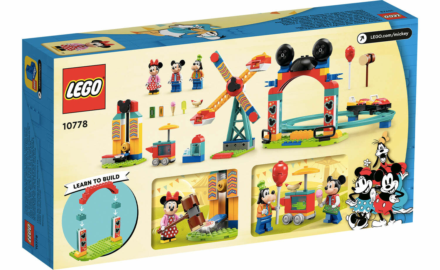 [飛米樂高積木磚賣店] LEGO 10778 Disney-米奇米妮和高飛狗的遊樂場樂趣