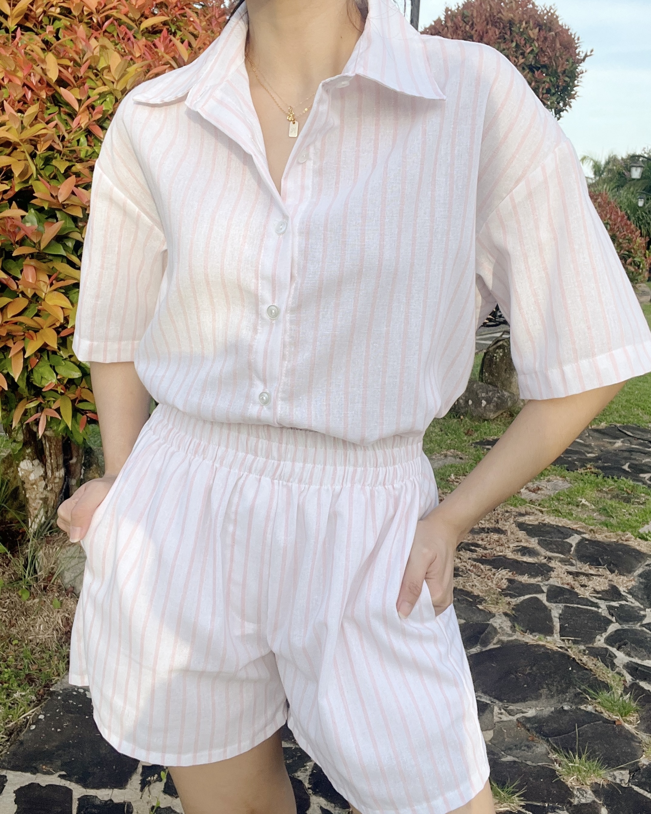 Filippa Coords - Pink Stripes