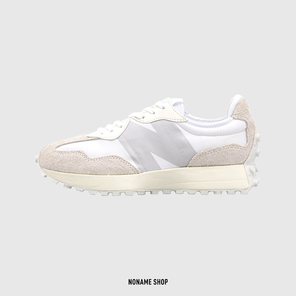 NEW BALANCE NB327 大N 韓風 休閒鞋 白絲綢 (女款)