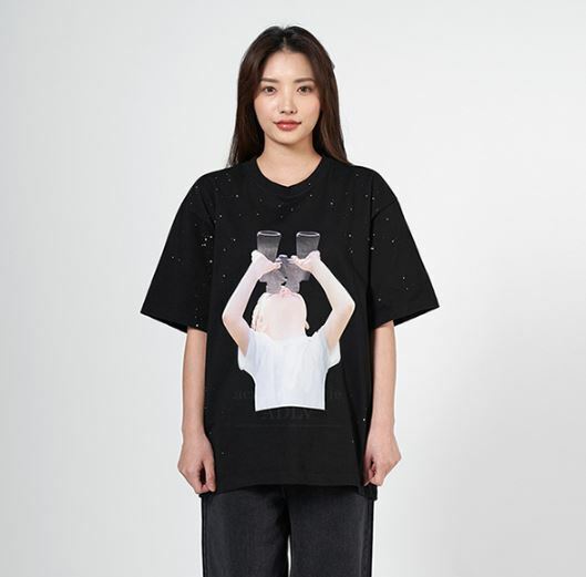 ACME DE LA VIE BABY FACE 小孩子 望眼鏡 短袖 短T 黑 ADLV-21SS-SSBKBF-BNC