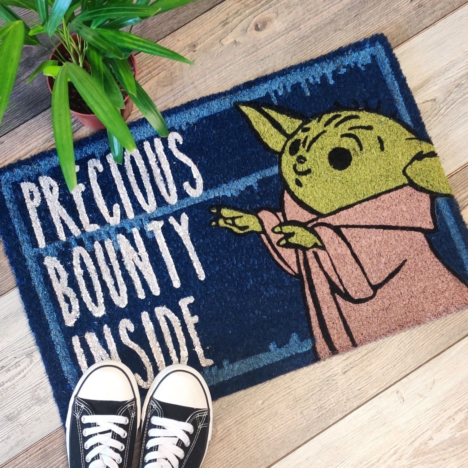 <星球大戰-曼達洛人>尤達BB門口地毯