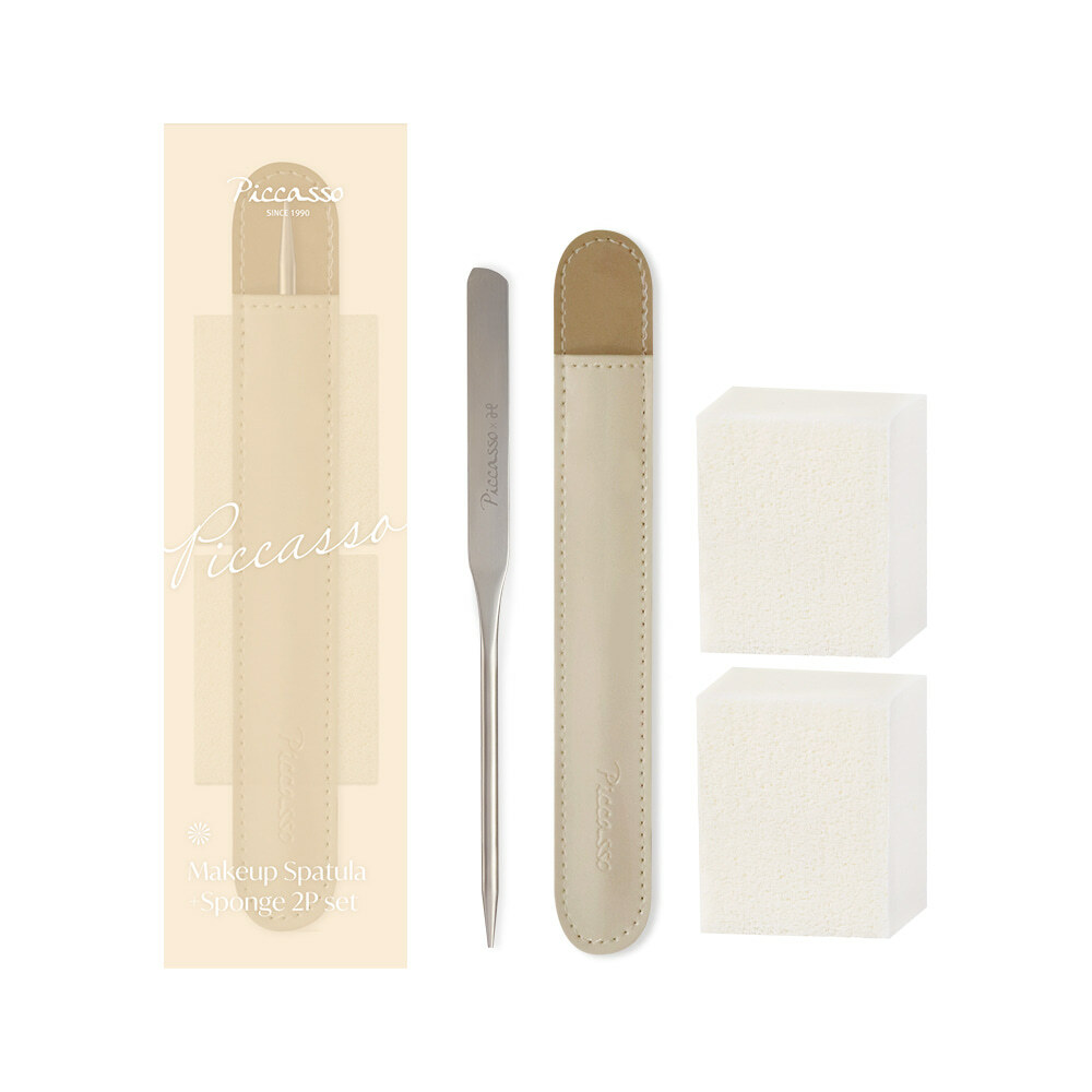 PICCASSO Makeup Spatula Special Set (with Sponge 2P)