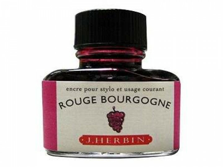 勃根地紅 鋼筆沾水筆墨水｜法國 J.Herbin 珍珠彩墨