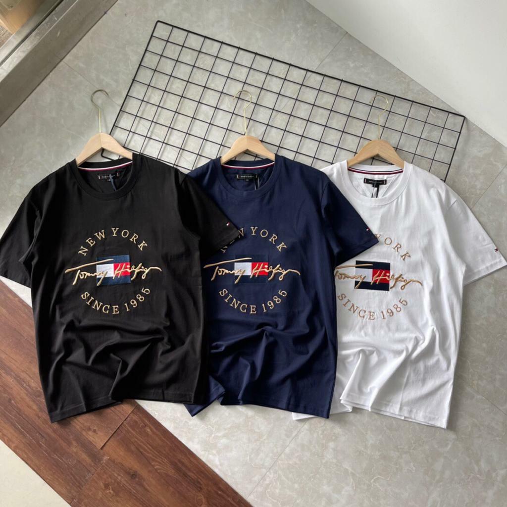Tommy Hilfiger休閒經典刺繡三色短袖T恤