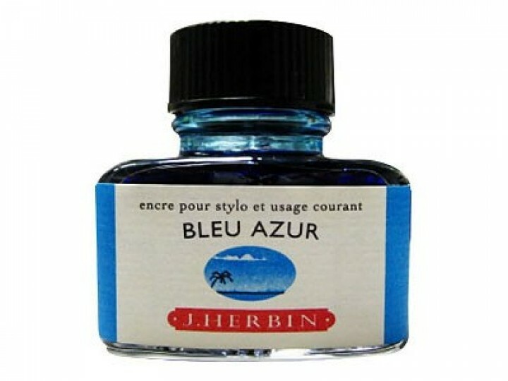 天藍色 鋼筆沾水筆墨水｜法國 J.Herbin 珍珠彩墨