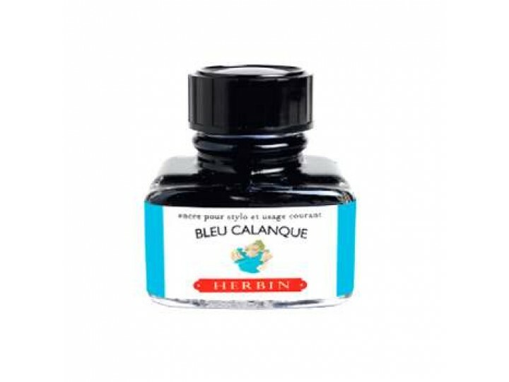 峽灣藍 鋼筆沾水筆墨水｜法國 J.Herbin 珍珠彩墨
