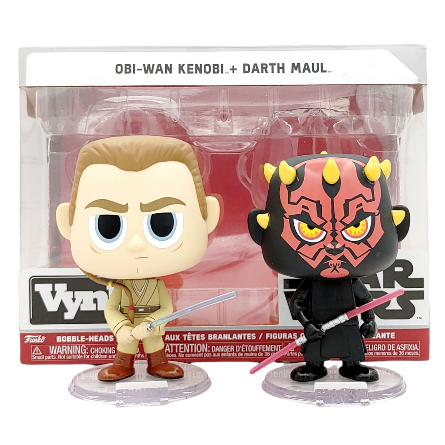 FUNKO Vynl<星球大戰StarWars>達斯·魔與歐比王Q版公仔