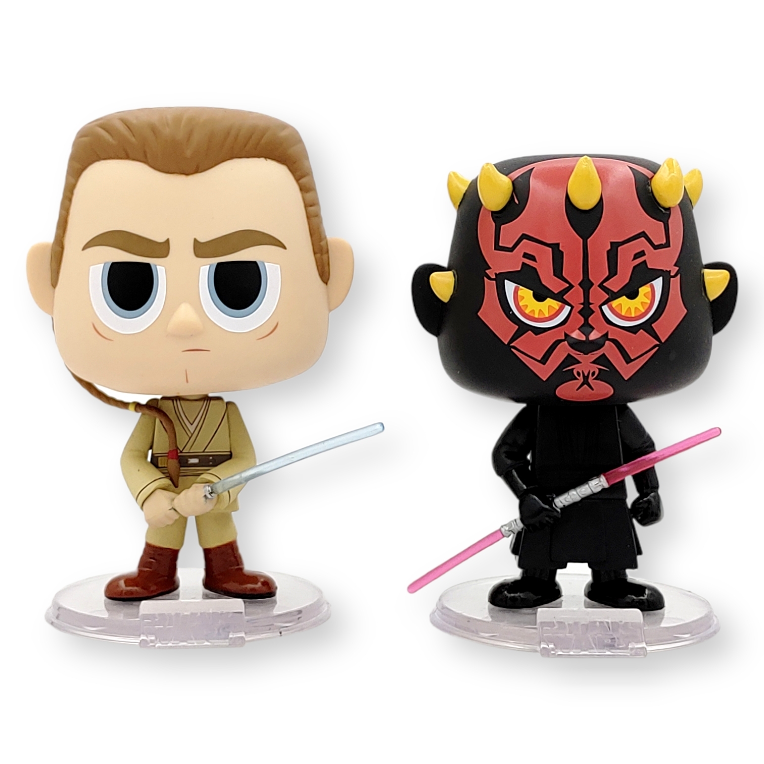 FUNKO Vynl<星球大戰StarWars>達斯·魔與歐比王Q版公仔